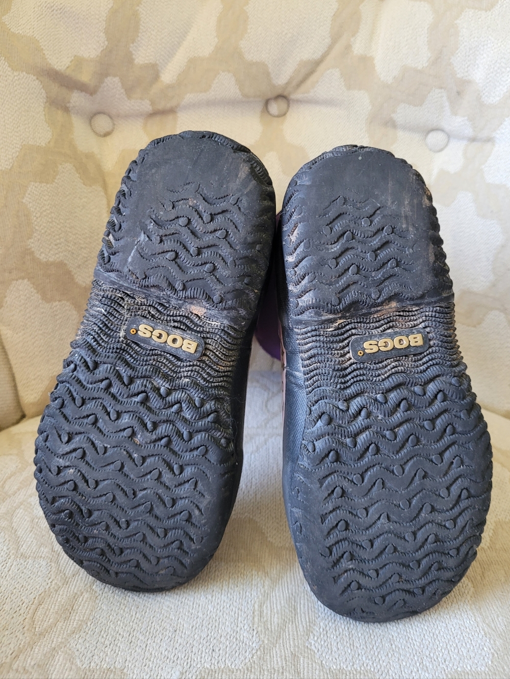 BOGS CLASSIC WATERPROOF BOOTS DAISY LOVE ME -30 C PURPLE KIDS GIRLS SIZE 2 - Picture 8 of 13